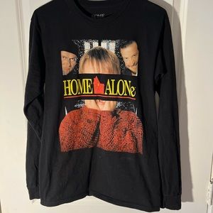 Long sleeve home alone black shirt.